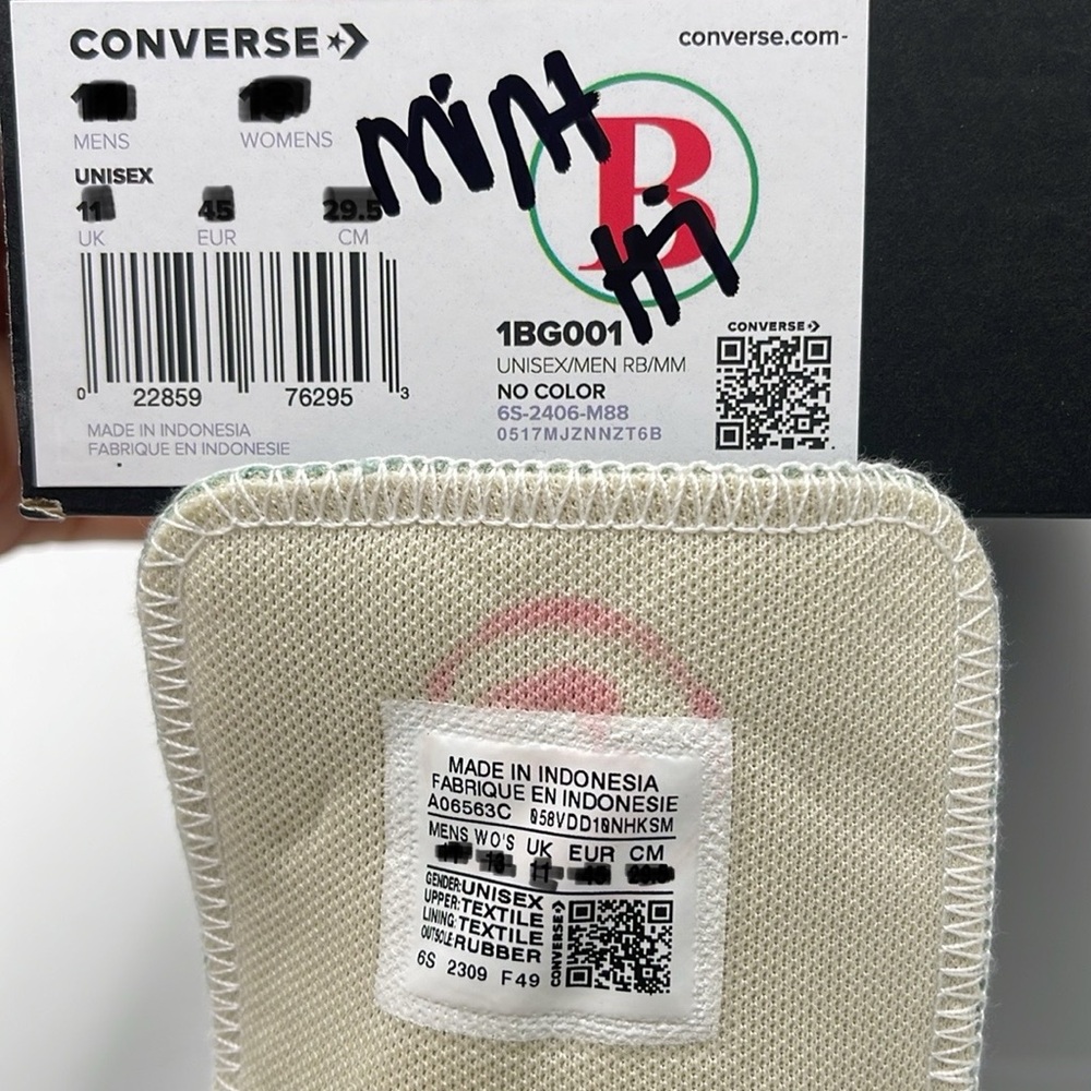 Converse Men’s High Tops in Mint Green Chuck Taylor All Star Canvas Sneakers - Picture 16 of 16